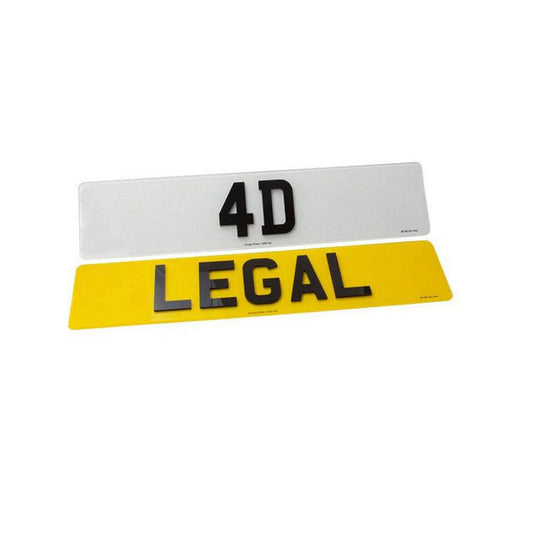 4D Laser Cut 3 mm Letters