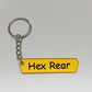 4D Keyring number plate