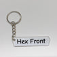4D Keyring number plate