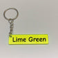 4D Keyring number plate