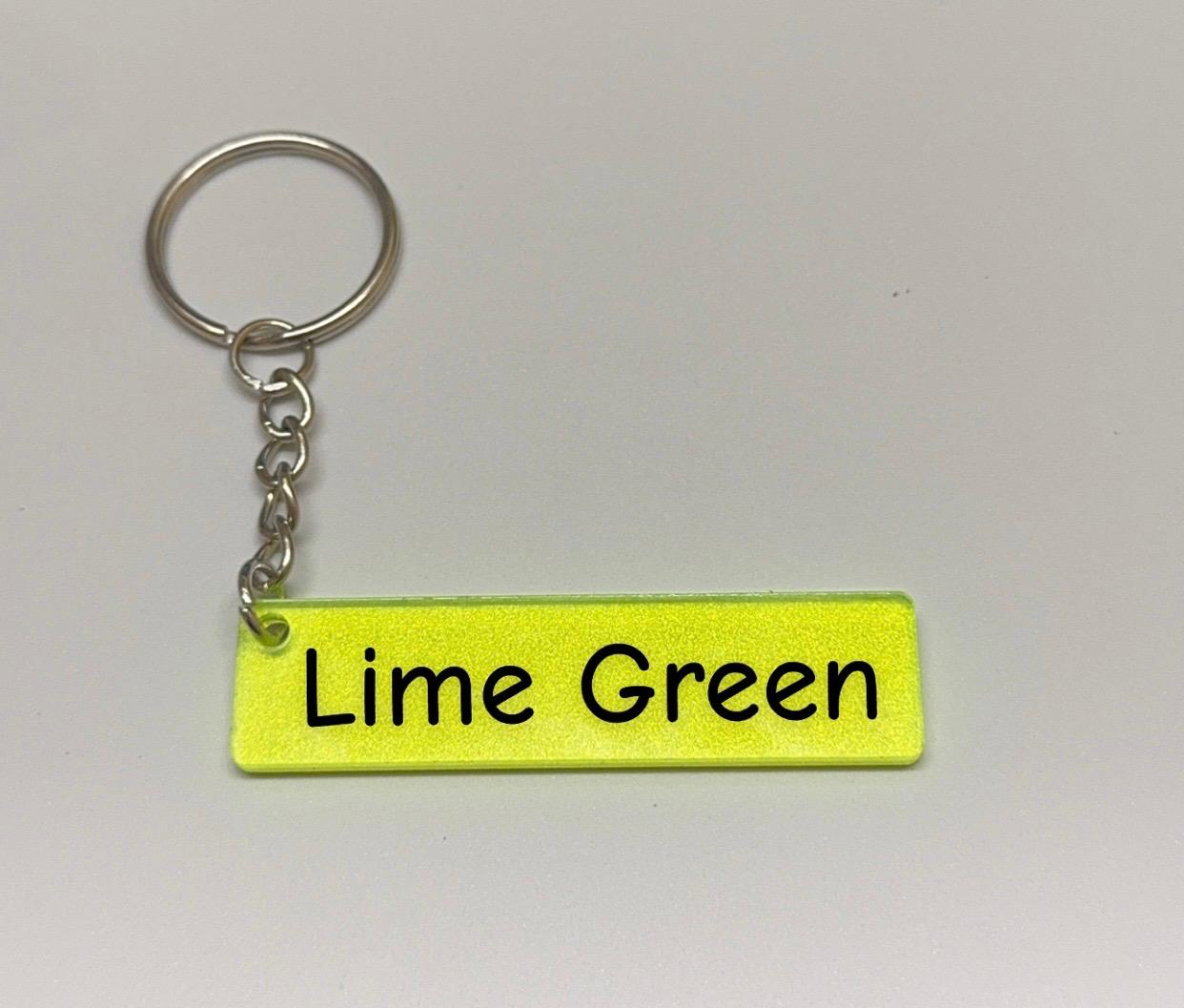 4D Keyring number plate