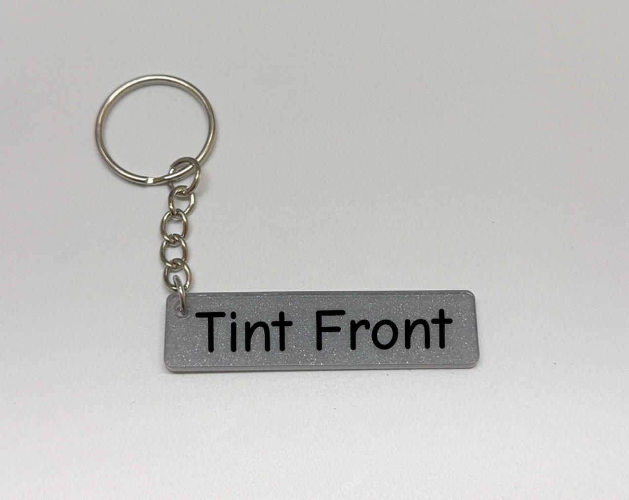 4D Keyring number plate