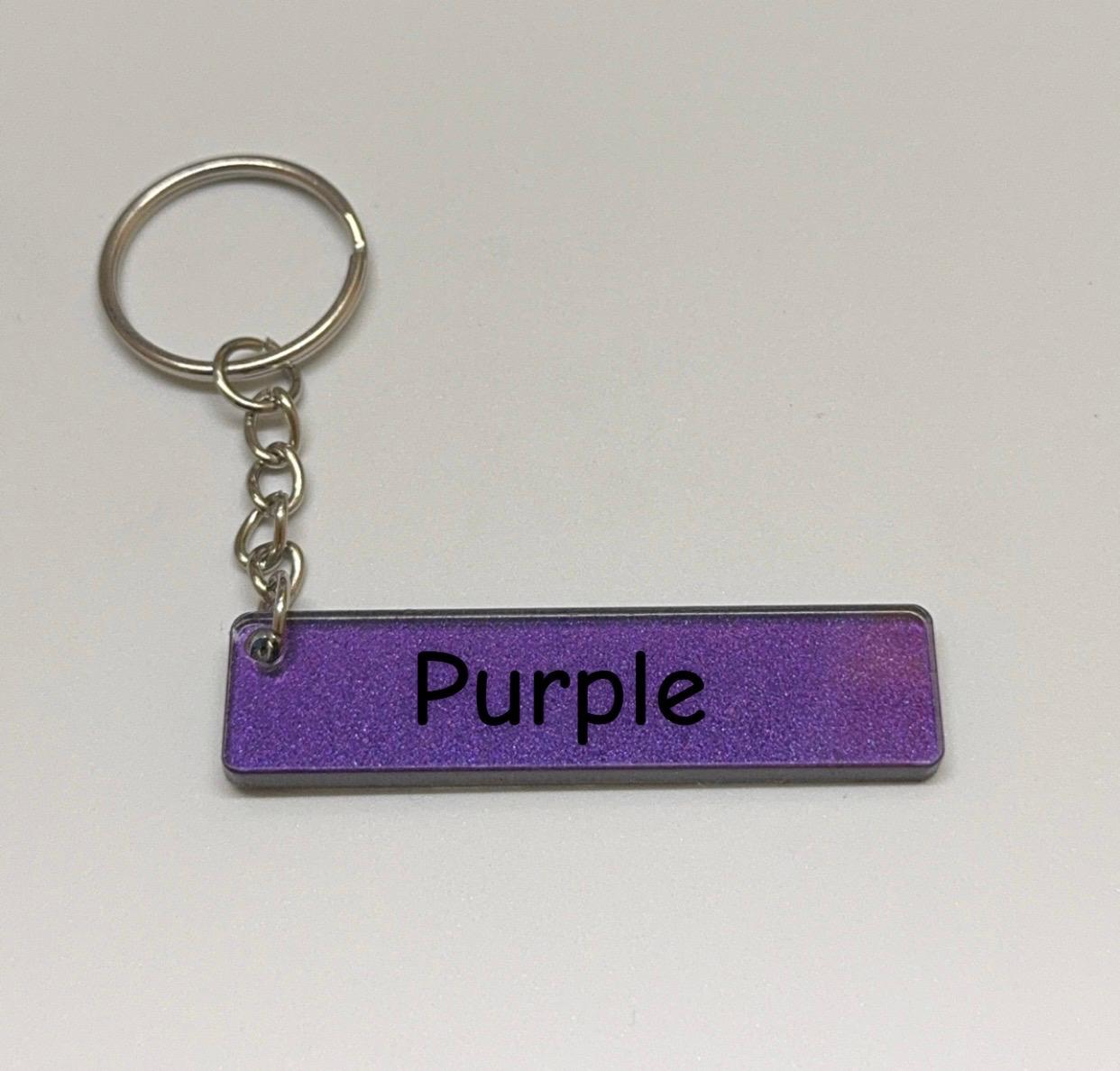 4D Keyring number plate